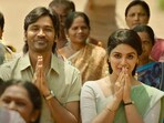 Vaathi box office: Dhanush and Samyuktha in a still from the film.