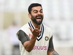 A photo of Virat Kohli having a blast. A photo of Virat Kohli having a blast.