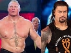 Brock Lesnar and Roman Reigns(left)(Twitter)