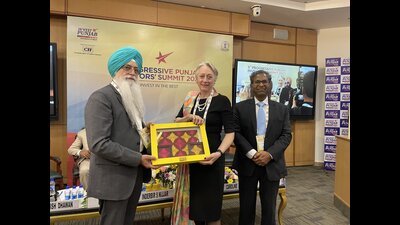 “The UK is delighted to be a partner country at the 5th Progressive Punjab Investors summit,” said Caroline Rowett, British deputy high commissioner, Chandigarh. (HT Photo) “The UK is delighted to be a partner country at the 5th Progressive Punjab Investors summit,” said Caroline Rowett, British deputy high commissioner, Chandigarh. (HT Photo)