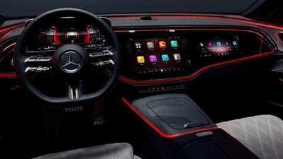 A look at the dashboard layout inside the latest Mercedes E-Class. (File) A look at the dashboard layout inside the latest Mercedes E-Class. (File)