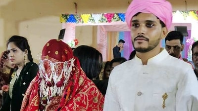 Newly-married couple found dead in the room on reception day with knife marks over the body, in Raipur on Wednesday. (ANI) Newly-married couple found dead in the room on reception day with knife marks over the body, in Raipur on Wednesday. (ANI)