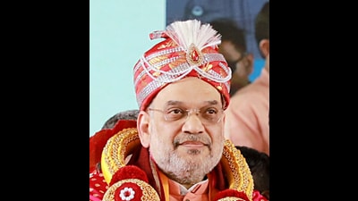 Bellary, Feb 23 (ANI): Union Home Minister Amit Shah during the Vijay Sankalp convention ,in Bellary on Thursday. (ANI Photo) (Amit Shah Twitter) Bellary, Feb 23 (ANI): Union Home Minister Amit Shah during the Vijay Sankalp convention ,in Bellary on Thursday. (ANI Photo) (Amit Shah Twitter)
