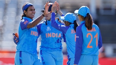 Shikha Pandey was in good bowling form and took two wickets for India. (AFP)