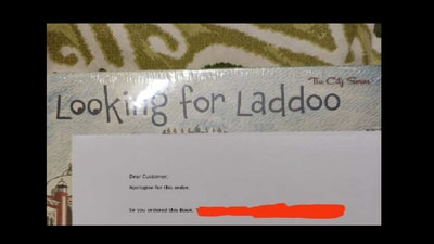 Man orders book online instead receives something else. (Twitter/@kashflyy) Man orders book online instead receives something else. (Twitter/@kashflyy)