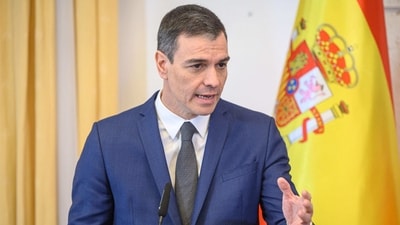 Russia-Ukraine War: Spanish Prime Minister Pedro Sanchez is seen. (AFP)