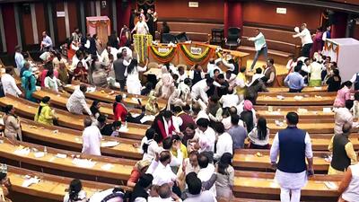 The disquiet began soon after the mayor ordered the elections for the six members of the standing committee, a key panel that controls the MCD’s finances. (ANI) The disquiet began soon after the mayor ordered the elections for the six members of the standing committee, a key panel that controls the MCD’s finances. (ANI)