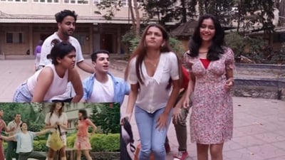 College students recreate Kabhi Kabhi Aditi Zindagi. (Instagram/@ecc.sxc)