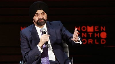 Banga was previously chief executive officer at Mastercard. (REUTERS)