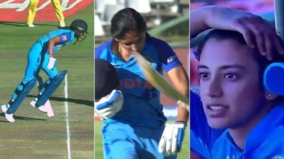 Harmanpreet Kaur was keen on inspiring India to a famous win over Australia before her shocking dismissal paved the way for Meg Lanning and Co. to stage a late comeback (Star Sports - Screengrab) Harmanpreet Kaur was keen on inspiring India to a famous win over Australia before her shocking dismissal paved the way for Meg Lanning and Co. to stage a late comeback (Star Sports - Screengrab)
