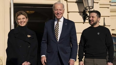 As underlined by his surprise visit to Kyiv this week, American efforts in Ukraine represent a good return on investment from the point of view of US national security planners (AP) As underlined by his surprise visit to Kyiv this week, American efforts in Ukraine represent a good return on investment from the point of view of US national security planners (AP)