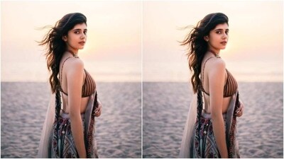 Sanjana played muse to fashion designer house Torani and picked a stunning lehenga from the shelves of the designer house. (Instagram/@sanjanasanghi96) Sanjana played muse to fashion designer house Torani and picked a stunning lehenga from the shelves of the designer house. (Instagram/@sanjanasanghi96)