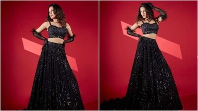 Sunny Leone slays in a black sequined ensemble, Daniel Weber reacts (Instagram/@sunnyleone) Sunny Leone slays in a black sequined ensemble, Daniel Weber reacts (Instagram/@sunnyleone)