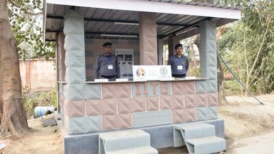 IIT Guwahati innovators 3D print security post using industrial waste (handout)