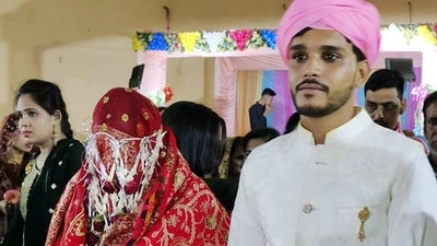 Newly-married couple found dead in the room on reception day with knife marks over the body, in Raipur on Wednesday. (ANI)