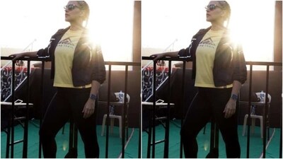 Neha, a day back, gave us a glimpse of how she decked up for a run. The athleisure is giving us all kinds of fashion and fitness goals. (Instagram/@nehadhupia) Neha, a day back, gave us a glimpse of how she decked up for a run. The athleisure is giving us all kinds of fashion and fitness goals. (Instagram/@nehadhupia)