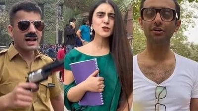 Pakistani students celebrated 'Bollywood Day' at a Lahore university. Pakistani students celebrated 'Bollywood Day' at a Lahore university.