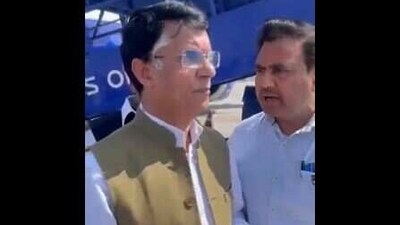 Assam Police officials reached the airport after Pawan Khera was stopped from flying to Raipur.