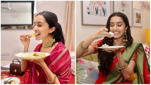 Shraddha Kapoor's house has many paintings on the white walls. Shraddha Kapoor's house has many paintings on the white walls.