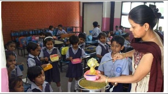 A gang of burglars targeted two government schools in Ghungrana village of Ludhiana and decamped with several things, including a refrigerator, LED screen and mid-day meal ration after setting the furniture in one of the buildings on fire. (HT file photo for representation)