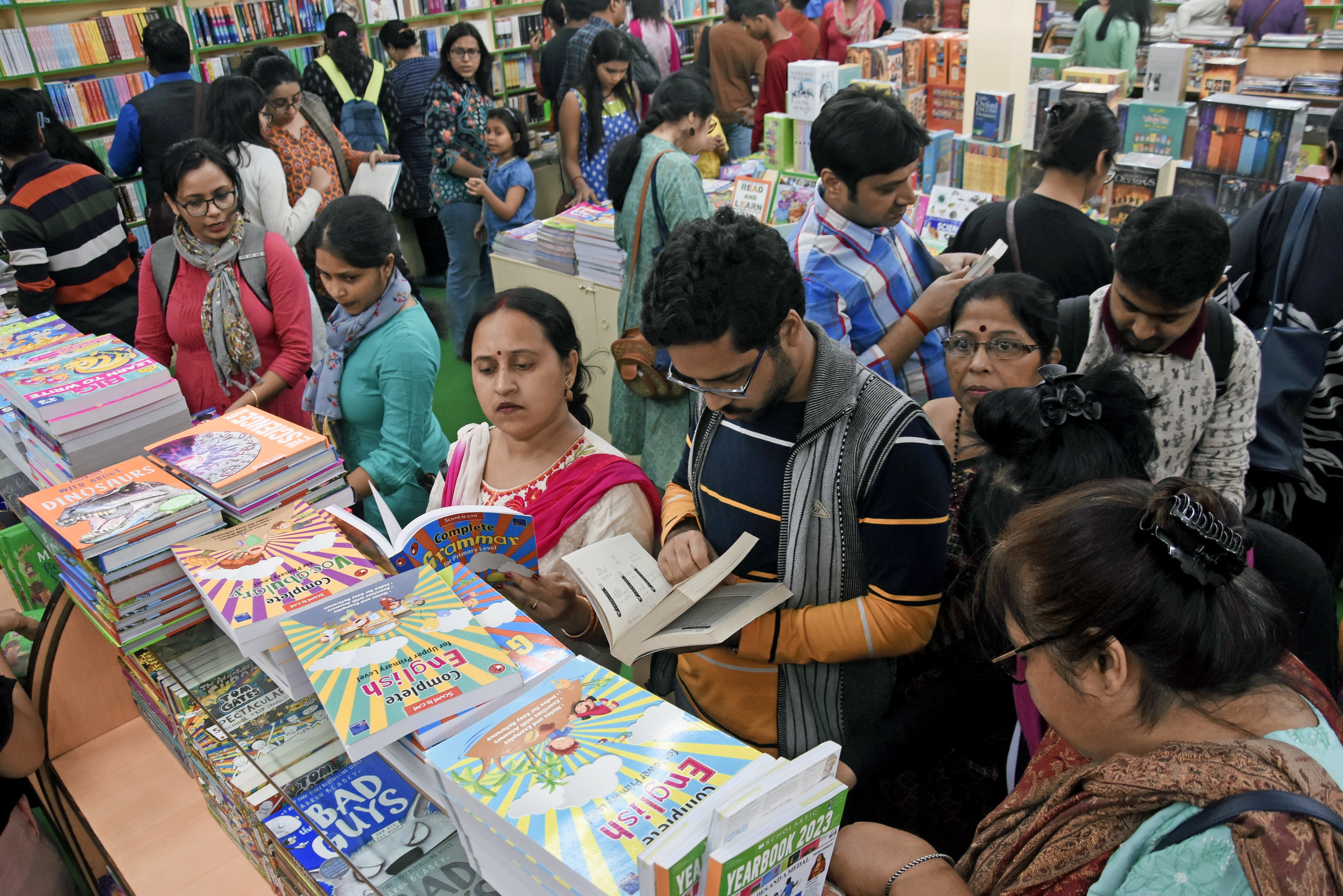 Visitors at the 46th International Kolkata Book Fair. (Utpal Sarkar/ANI Photo) Visitors at the 46th International Kolkata Book Fair. (Utpal Sarkar/ANI Photo)
