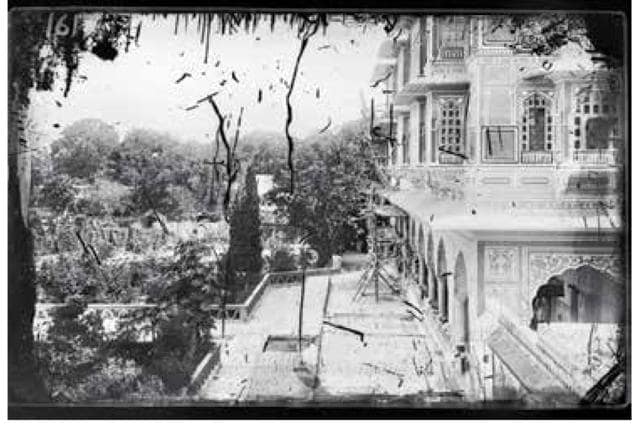 The View From the Tasveerkhana, c. 1870 (Maharaja Sawai Ram Singh II) The View From the Tasveerkhana, c. 1870 (Maharaja Sawai Ram Singh II)