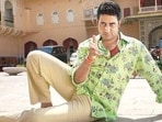 Abhishek Bachchan in a scene from Bol Bachchan. Abhishek Bachchan in a scene from Bol Bachchan.