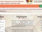 IIT JAM 2023 answer key challenge process begins at jam.iitg.ac.in