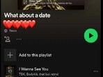 Woman creates Spotify playlist to ask for a date.