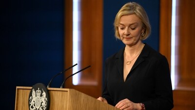 Britain's former Prime Minister Liz Truss. (AP)