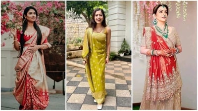 Saree is a traditional Indian garment that is draped in many different styles. Here are some of the most popular saree draping styles: (Pinterest) Saree is a traditional Indian garment that is draped in many different styles. Here are some of the most popular saree draping styles: (Pinterest)