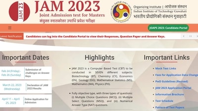 IIT JAM 2023 answer key challenge process begins at jam.iitg.ac.in IIT JAM 2023 answer key challenge process begins at jam.iitg.ac.in