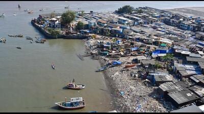 Mumbai, India - February 23, 2023: An aerial view of Darya Nagar, Jamshedji Bunder, Colaba, in Mumbai, India, on Thursday, February 23, 2023. (Photo by Bhushan Koyande/HT Photo) (HT PHOTO) Mumbai, India - February 23, 2023: An aerial view of Darya Nagar, Jamshedji Bunder, Colaba, in Mumbai, India, on Thursday, February 23, 2023. (Photo by Bhushan Koyande/HT Photo) (HT PHOTO)