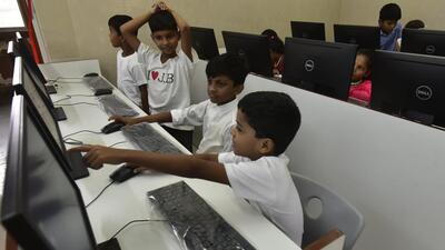 Of the 10,22,000 government schools in India, 65,639 are in Maharashtra alone. However, only 18,540 of these schools have been provided with internet facilities. (Anshuman Poyrekar/HT PHOTO) Of the 10,22,000 government schools in India, 65,639 are in Maharashtra alone. However, only 18,540 of these schools have been provided with internet facilities. (Anshuman Poyrekar/HT PHOTO)