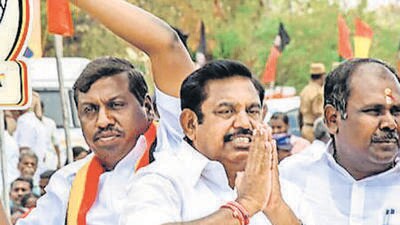Since 2017 when Edappadi Palaniswami beccame the CM , AIADMK has been a Gounder party and it has been a fight between two communities -- Gounders and Thevars . After EPS crushed TTV and Sasikala, the Thevars have been against him, analysts say. (PTI) Since 2017 when Edappadi Palaniswami beccame the CM , AIADMK has been a Gounder party and it has been a fight between two communities -- Gounders and Thevars . After EPS crushed TTV and Sasikala, the Thevars have been against him, analysts say. (PTI)
