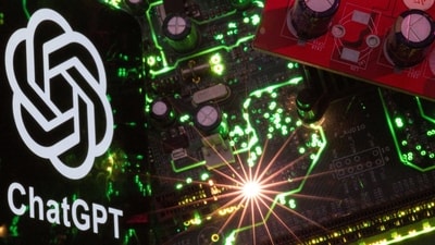 A smartphone with a displayed ChatGPT logo is placed on a computer motherboard in this illustration. (Reuters) A smartphone with a displayed ChatGPT logo is placed on a computer motherboard in this illustration. (Reuters)