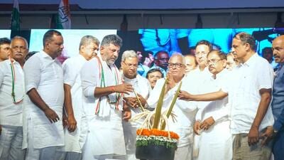 The Karnataka Congress on Friday announced that 10 kilograms of rice would be provided every month to those Below Poverty Line (PTI) The Karnataka Congress on Friday announced that 10 kilograms of rice would be provided every month to those Below Poverty Line (PTI)