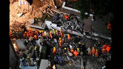 The collapse of the five-storeyed building also rendered a majority of its occupants homeless. (File photo)