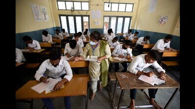 The control room is being set up at the Board of School Education headquarters in Bhiwani, and six control rooms at the district level. (HT FIle)