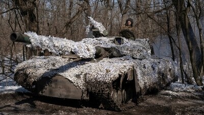 Russia-Ukraine War: A Ukrainian servicemen is seen as Russia's attack on Ukraine continues, near the frontline town of Bakhmut, Donetsk region, Ukraine. (Reuters)