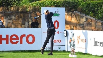 Angad Cheema managed to tame the course for a second consecutive day, moving up from tied fourth to tied second (Twitter) Angad Cheema managed to tame the course for a second consecutive day, moving up from tied fourth to tied second (Twitter)