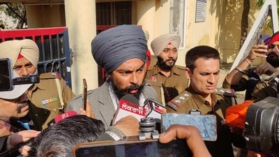 Amritpal Singh's aide and kidnapping accused Lovepreet Singh walked out of a jail on Friday. Amritpal Singh's aide and kidnapping accused Lovepreet Singh walked out of a jail on Friday.