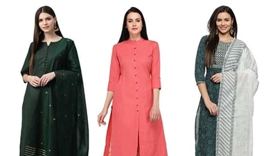 Women can get plus sizes in these kurta sets on Amazon at discounted rates. Women can get plus sizes in these kurta sets on Amazon at discounted rates.