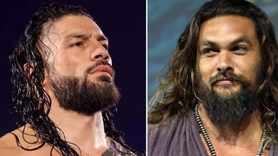Roman Reigns(left); Jason Momoa (Twitter) Roman Reigns(left); Jason Momoa (Twitter)