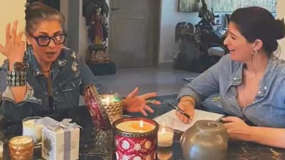 Twinkle Khanna shares a glimpse of her house in recent photos with mother Dimple Kapadia.