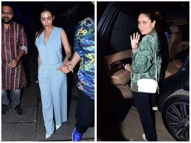 Malaika Arora and Kareena Kapoor at the restaurant. (Varinder Chawla) Malaika Arora and Kareena Kapoor at the restaurant. (Varinder Chawla)