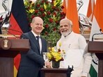Prime Minister Narendra Modi with German Chancellor Olaf Scholz. Prime Minister Narendra Modi with German Chancellor Olaf Scholz.