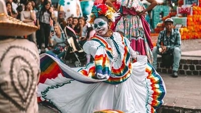 Dia de los Muertos, Mexico: This festival takes place on November 1 and 2 in Mexico and is a celebration of the dead. It involves colourful costumes, sugar skulls, and altars honouring deceased loved ones. (Pinterest) Dia de los Muertos, Mexico: This festival takes place on November 1 and 2 in Mexico and is a celebration of the dead. It involves colourful costumes, sugar skulls, and altars honouring deceased loved ones. (Pinterest)