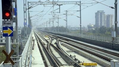 Ghaziabad, India - February 24, 2023: Media preview of RRTS trains at its Sahibabad rapid rail station prior to commissioning of 17 Km priority section at Sahibabad in Ghaziabad , India on Friday, February 24. 2022. The train set will have one premium coach with recliner seats (Photo by Sakib Ali /Hindustan Times) (Hindustan Times) Ghaziabad, India - February 24, 2023: Media preview of RRTS trains at its Sahibabad rapid rail station prior to commissioning of 17 Km priority section at Sahibabad in Ghaziabad , India on Friday, February 24. 2022. The train set will have one premium coach with recliner seats (Photo by Sakib Ali /Hindustan Times) (Hindustan Times)