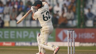 Australia's Travis Head plays a shot during the second day of the second cricket test match between India and Australia in New Delhi. (AP) Australia's Travis Head plays a shot during the second day of the second cricket test match between India and Australia in New Delhi. (AP)